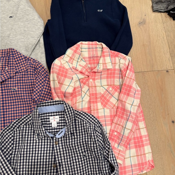 Boys size 6 vineyard vines dress up bundle quarter zip button downs - Picture 3 of 5